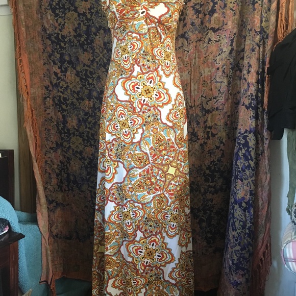 ☀️BOHO maxi dress 🌻🧡 - Picture 4 of 7